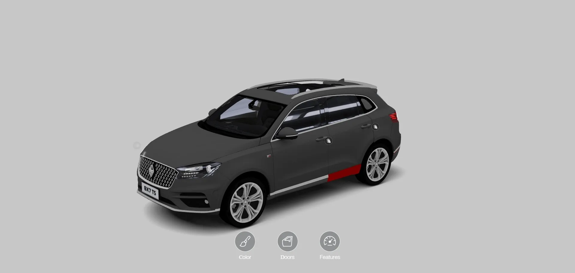 Borgward — Interactive Car Configurator with Door & Light Animations